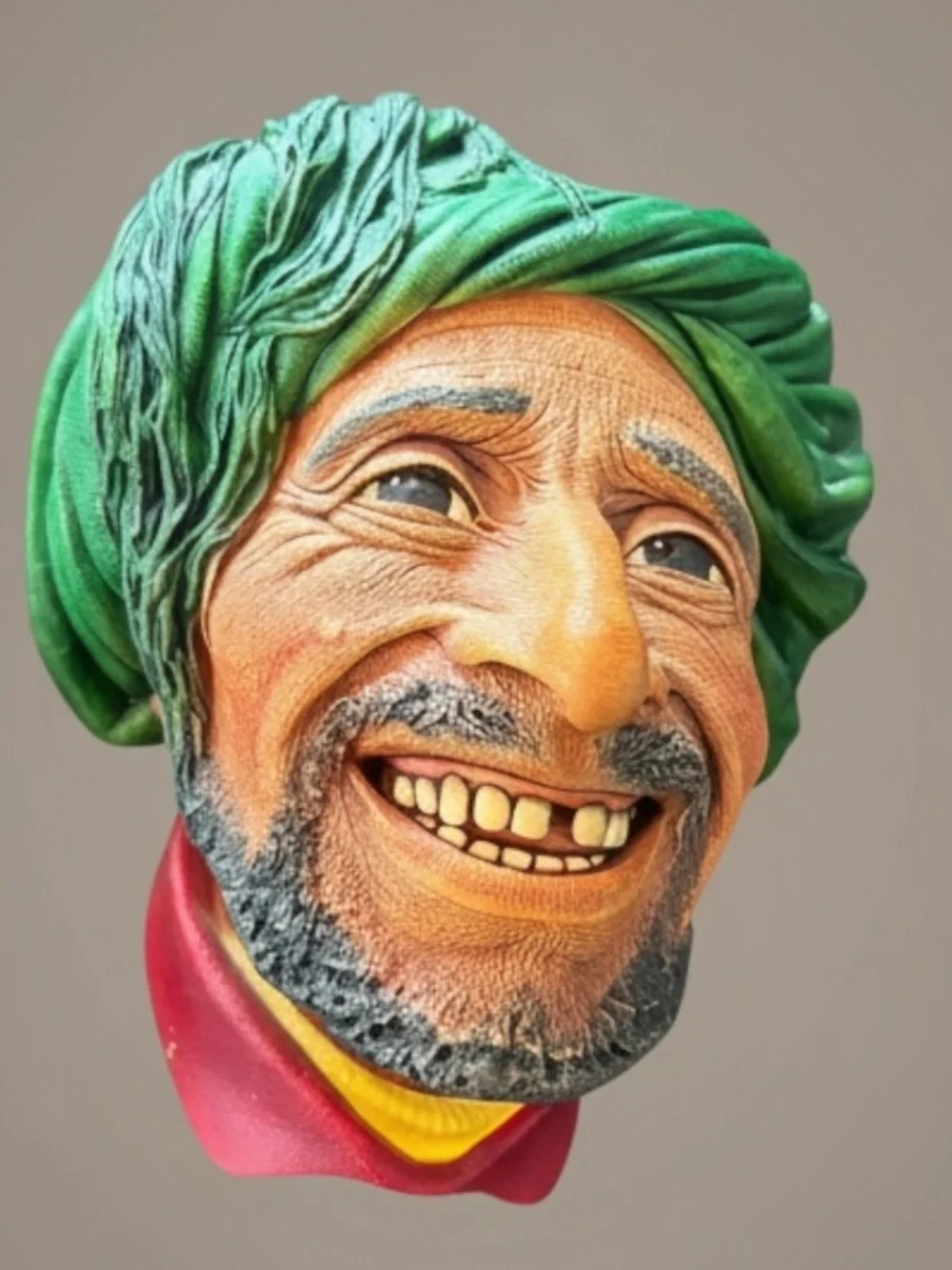 Vintage Bossons Chalkware “Kurd Man” Head 1960s England
